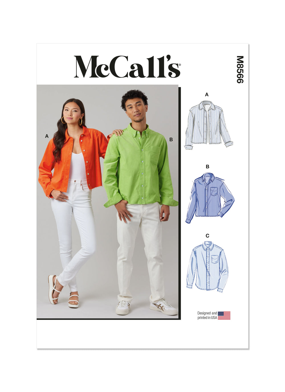 McCall's Unisex Shirt M8566