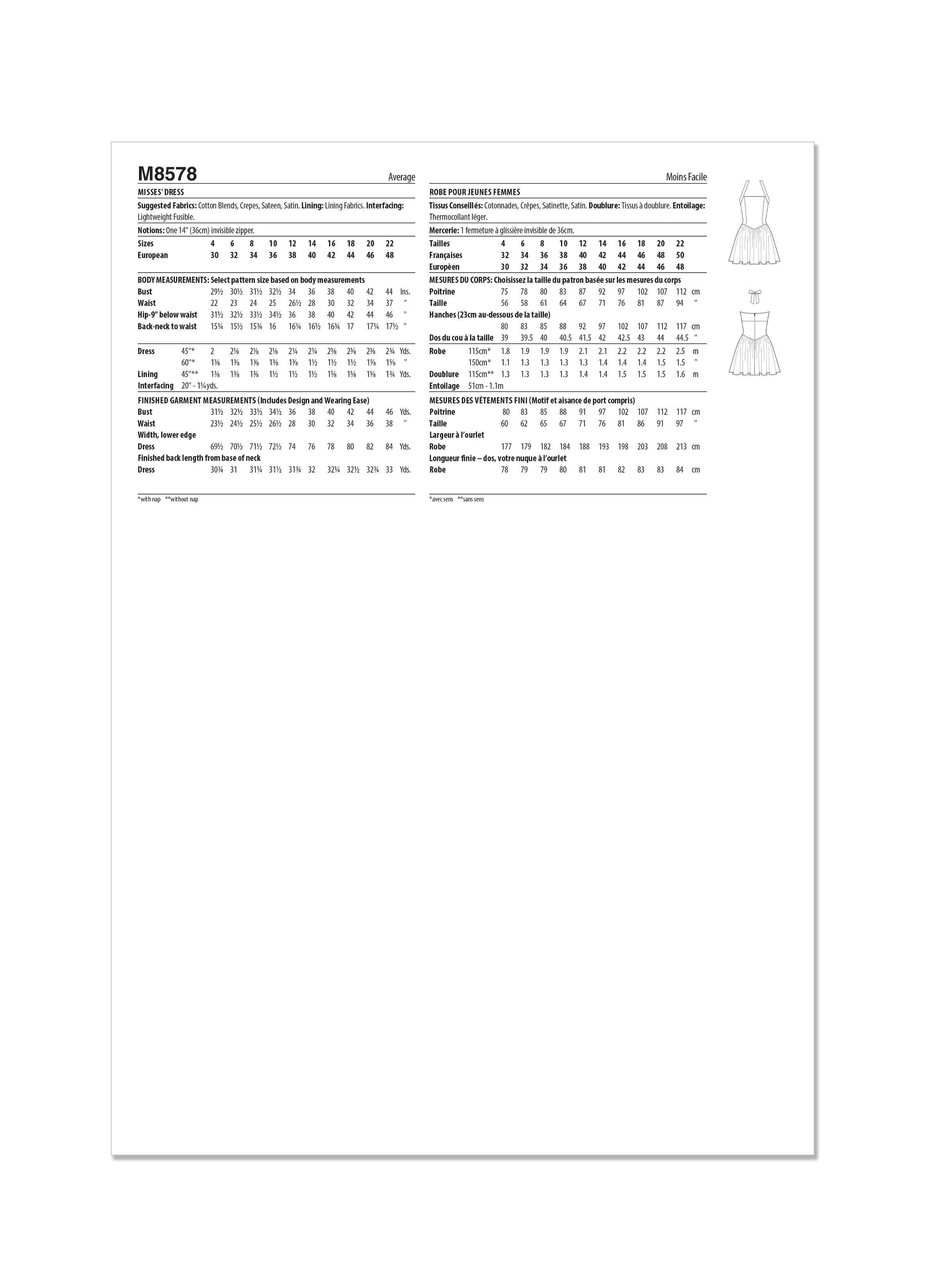 McCall's Dress M8578