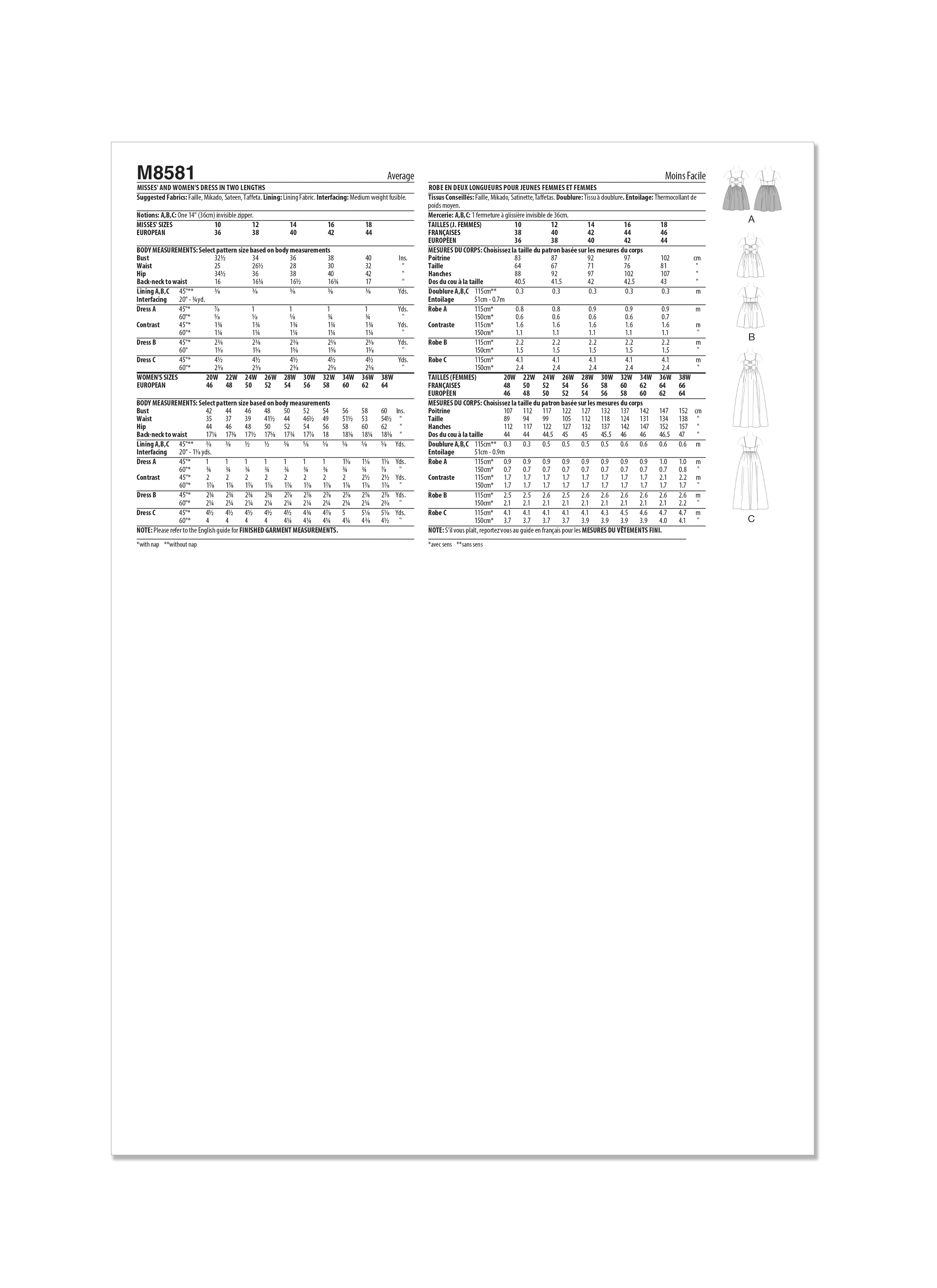 McCall's Dress M8581