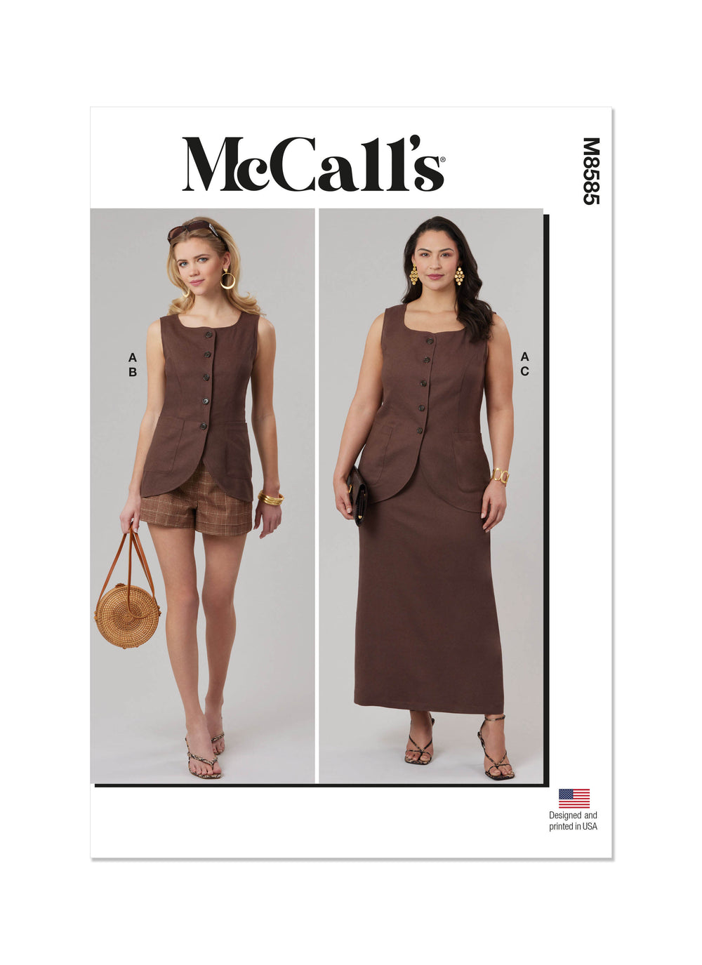 McCall's Top, Shorts and Skirt M8585