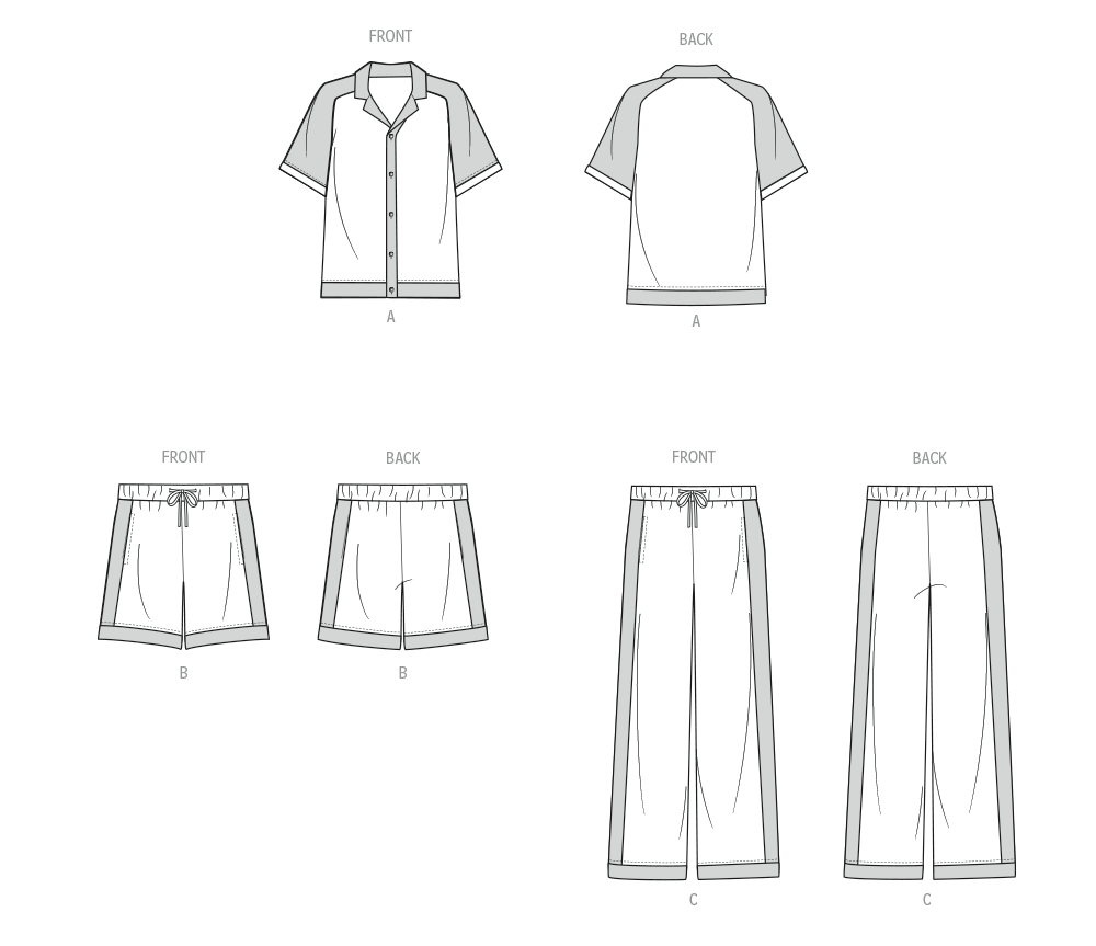 McCall's Men's Top, Shorts and Trousers M8590