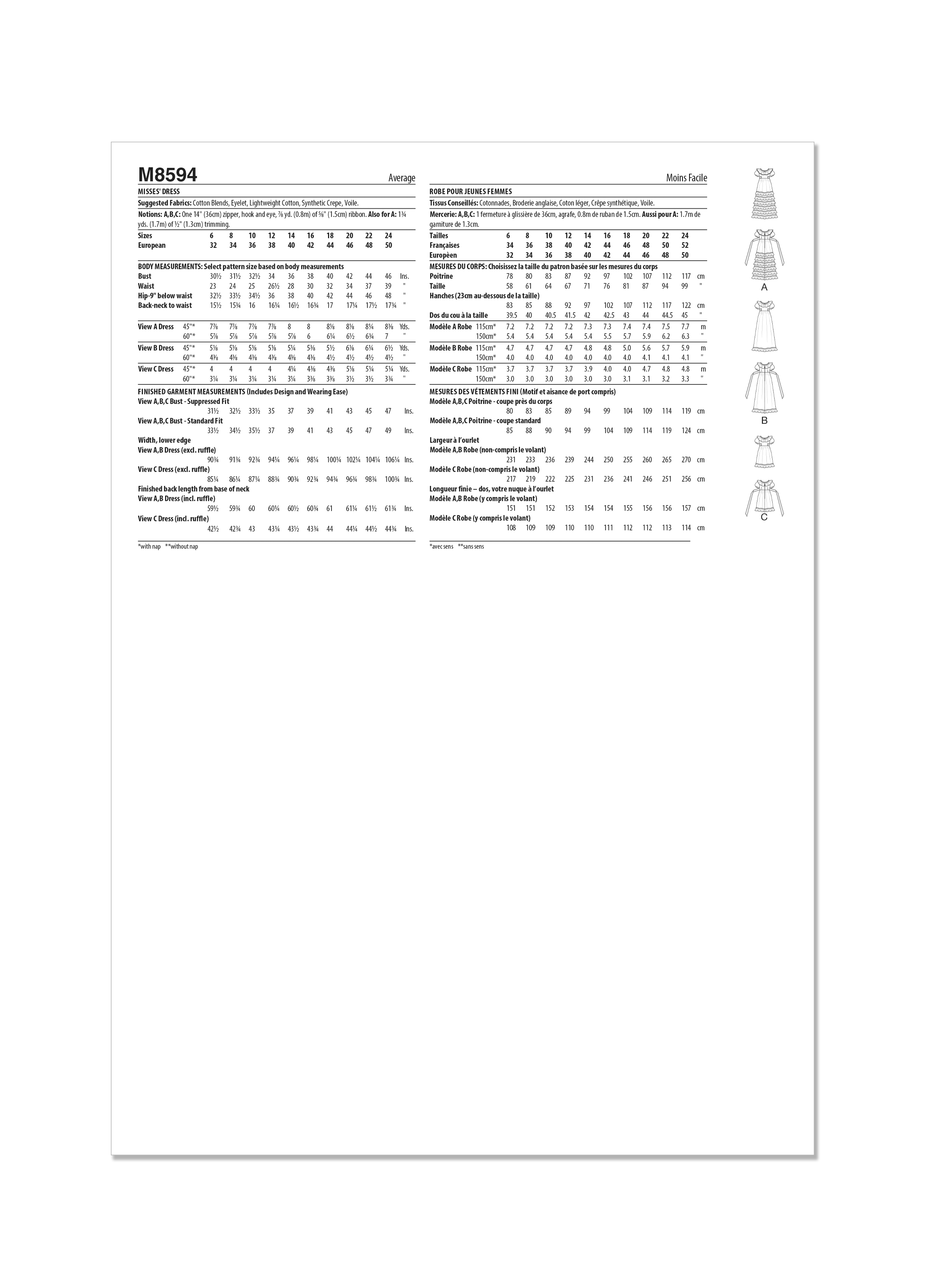 McCall's Dress M8594