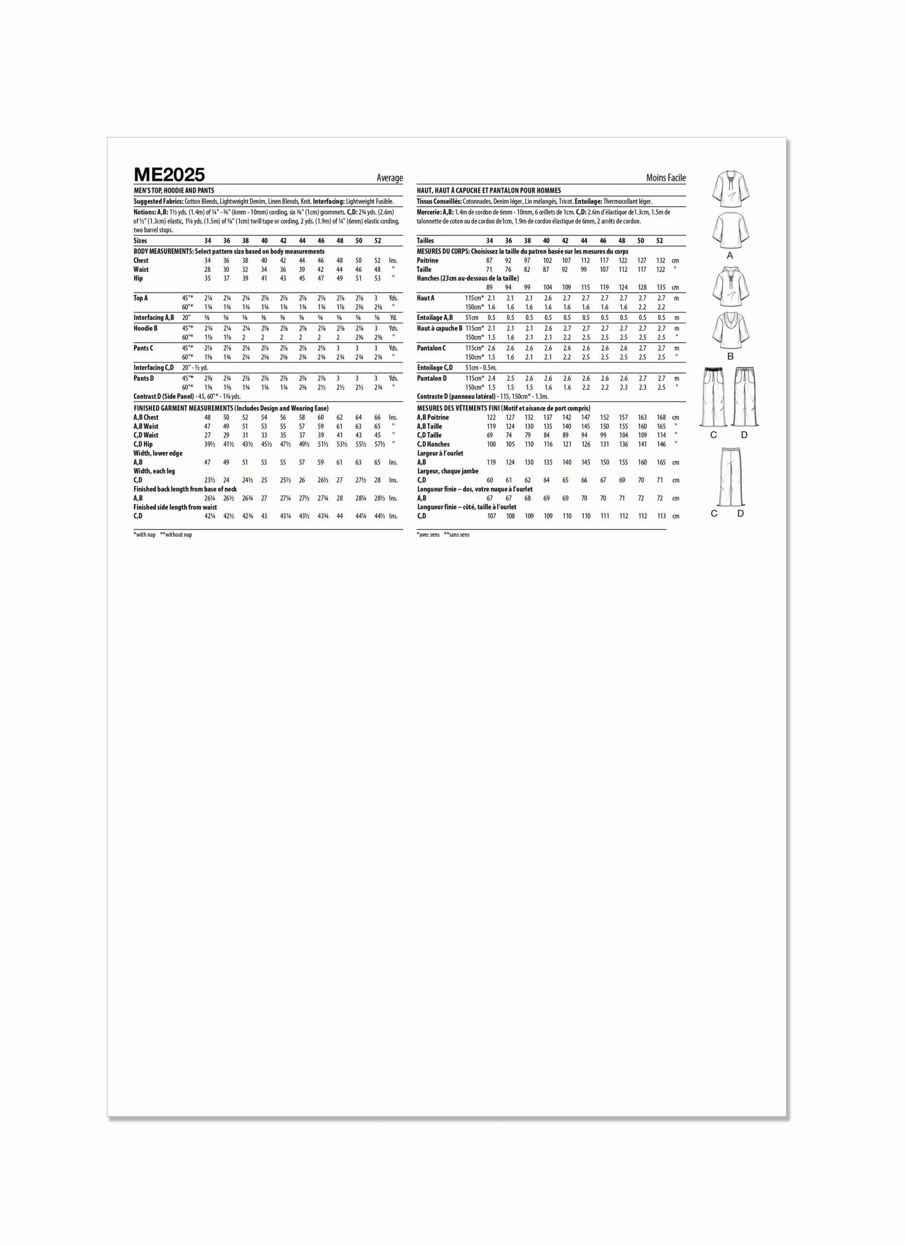 Know Me Men's Top, Hoodie & Trousers ME2025