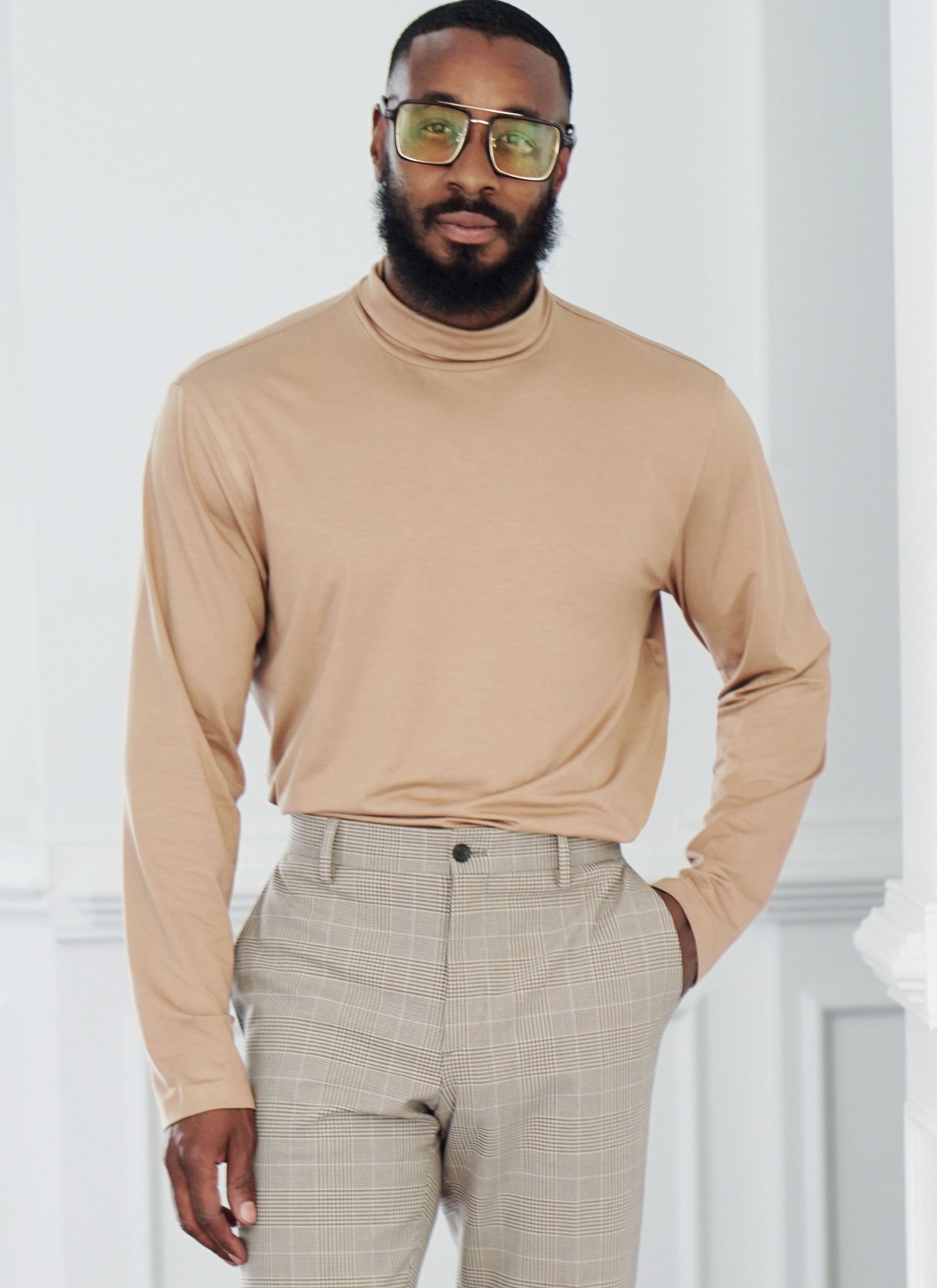 Know Me Men's Turtleneck & Cardigan ME2105