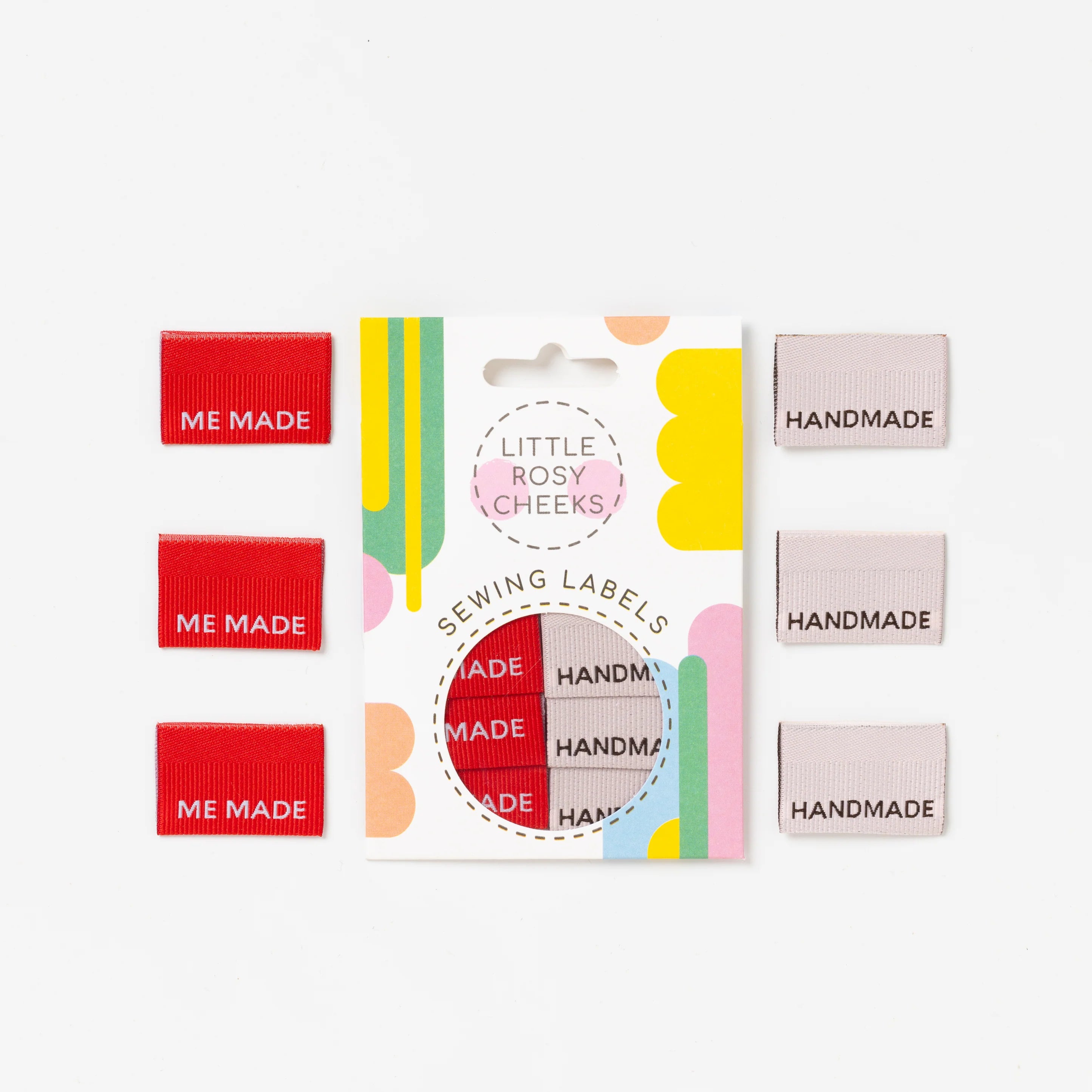 Little Rosy Cheeks 'Me Made / Handmade Ribbed' Labels