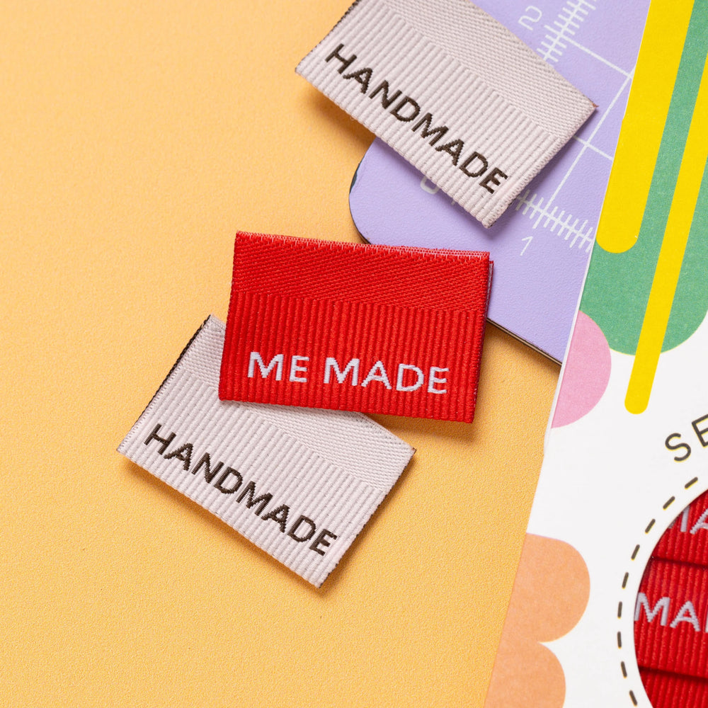 Little Rosy Cheeks 'Me Made / Handmade Ribbed' Labels