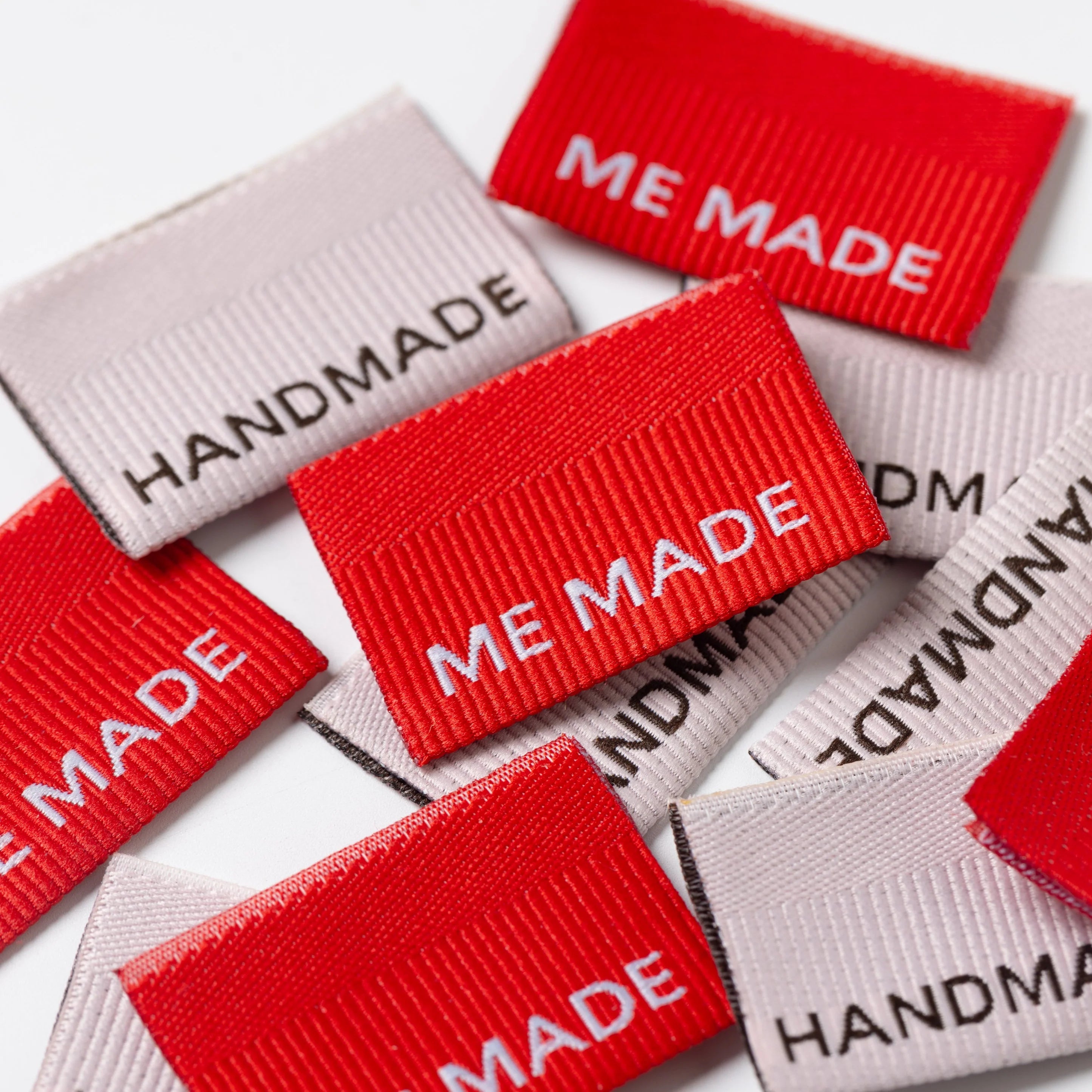 Little Rosy Cheeks 'Me Made / Handmade Ribbed' Labels