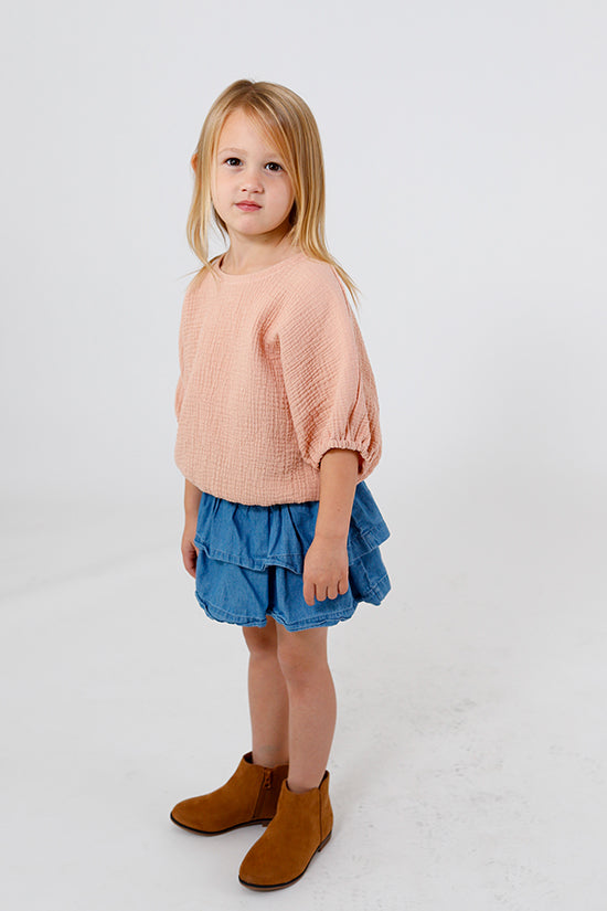 Chalk and Notch Mini Aria Top
