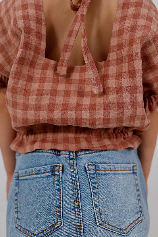 Chalk and Notch Mini Aria Top