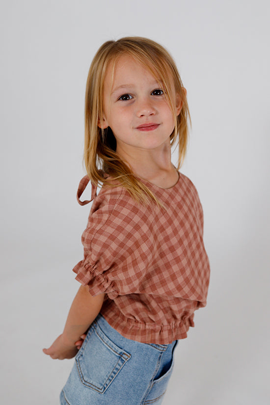 Chalk and Notch Mini Aria Top