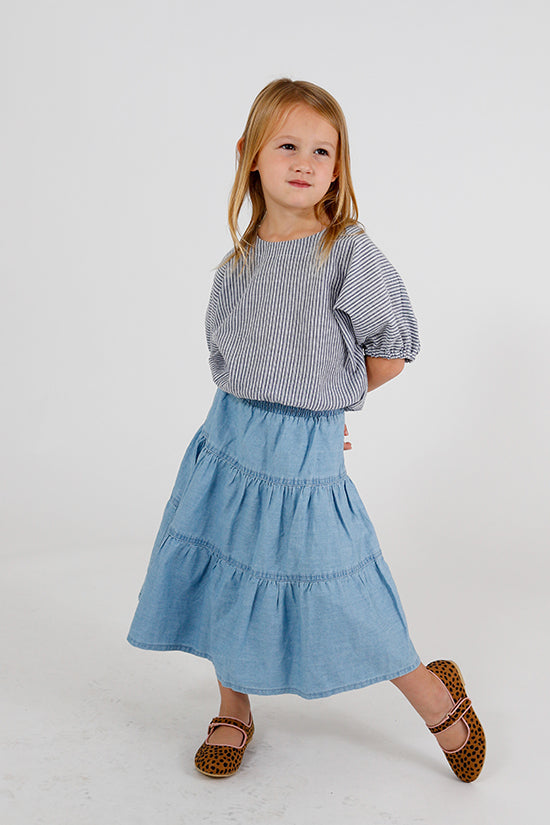 Chalk and Notch Mini Aria Top