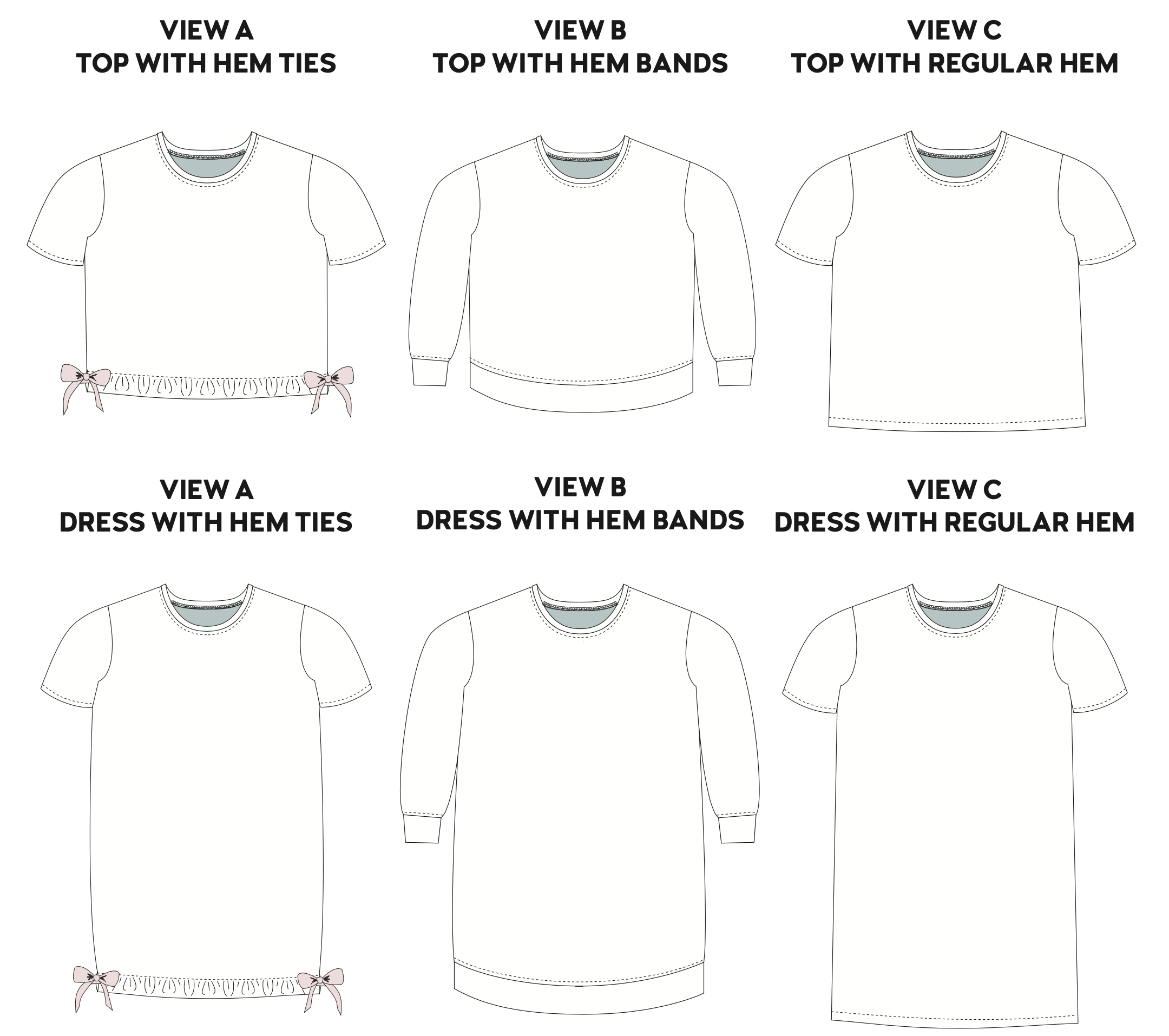 Chalk and Notch Mini Pixie Tee and Dress