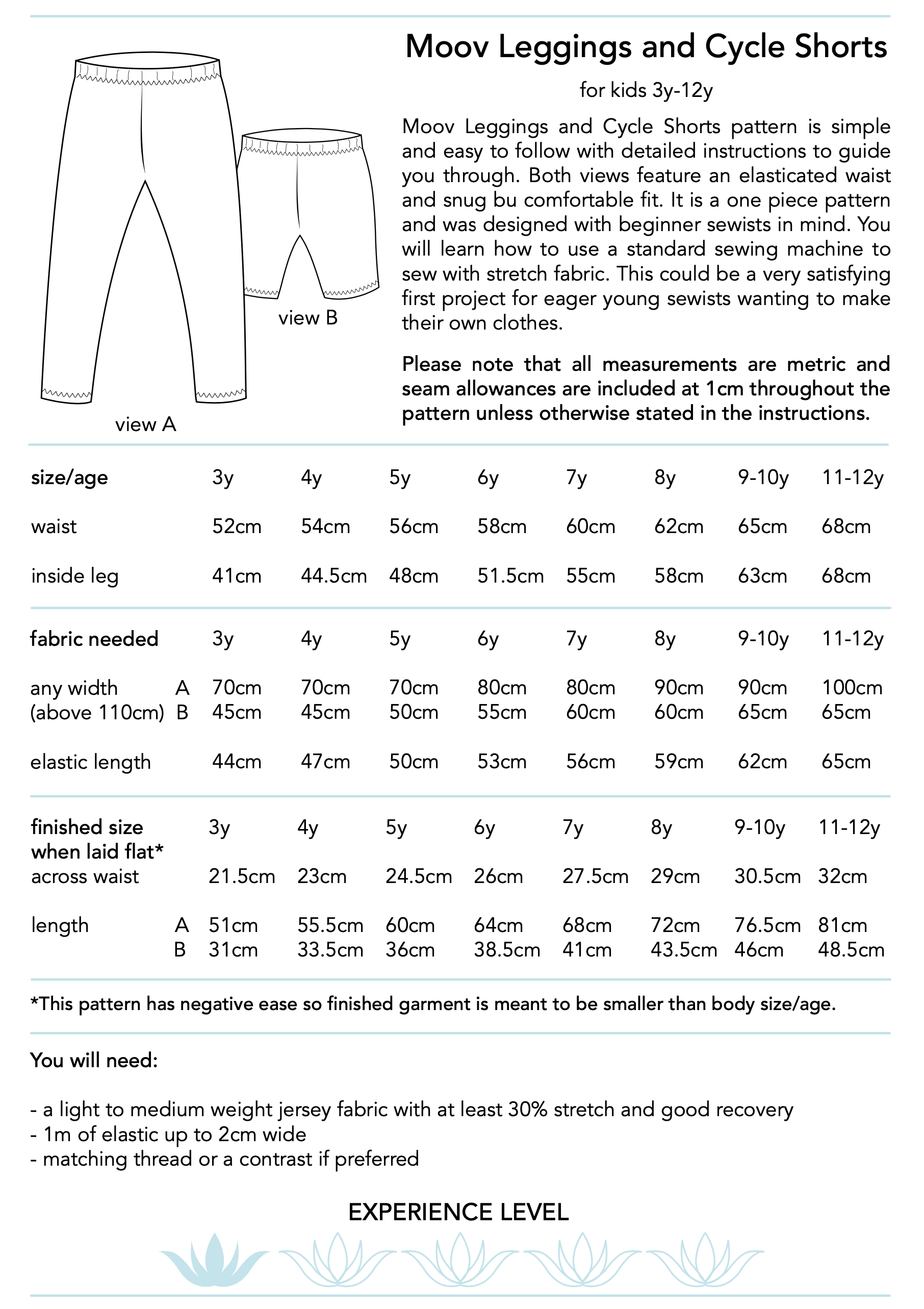 Dhurata Davies Children's Moov Leggings and Cycle Shorts