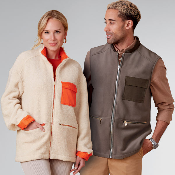 New Look Unisex Jacket and Waistcoat N6713 – The Fold Line