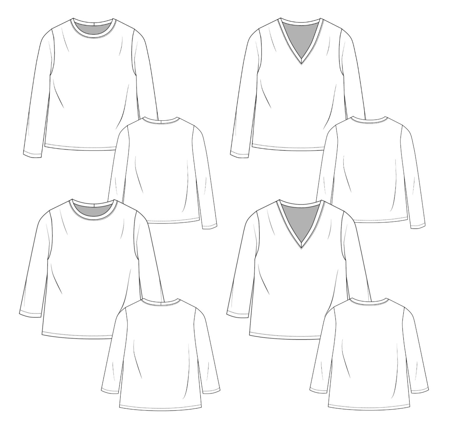 Sew.lala Patterns Nora Tee Sleeve Extension