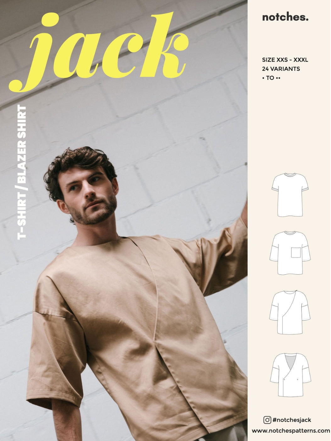 Notches Men's Jack T-shirt and Blazer Shirt