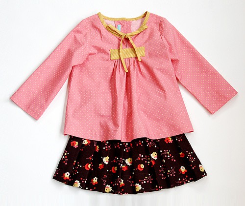 Oliver + S 2 + 2 Blouse & Pleated Skirt PDF