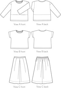 Oliver + S Lunch Box Tee and Culottes PDF