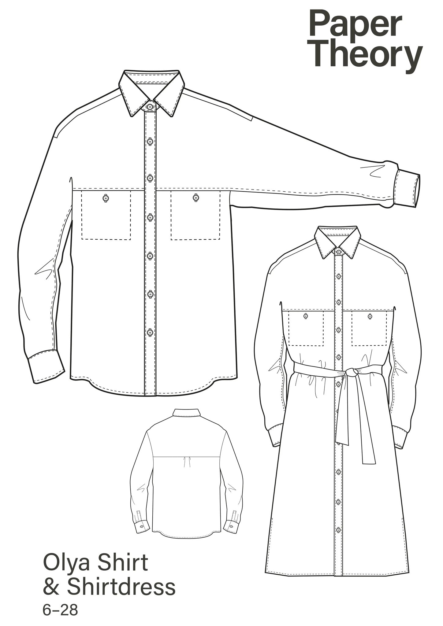 Paper Theory Patterns Olya Shirt and Dress