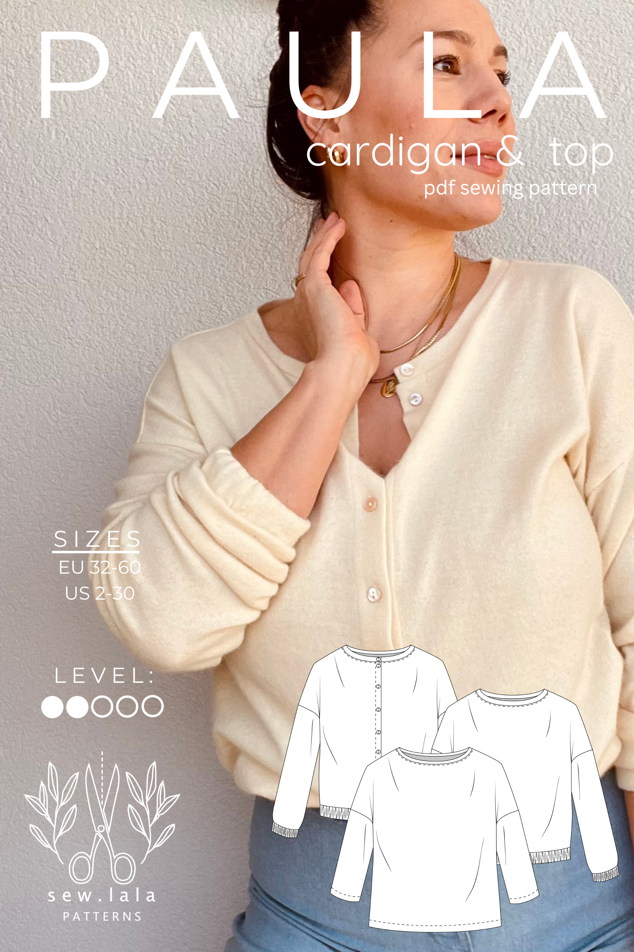Sew.lala Patterns Paula Cardigan and Top