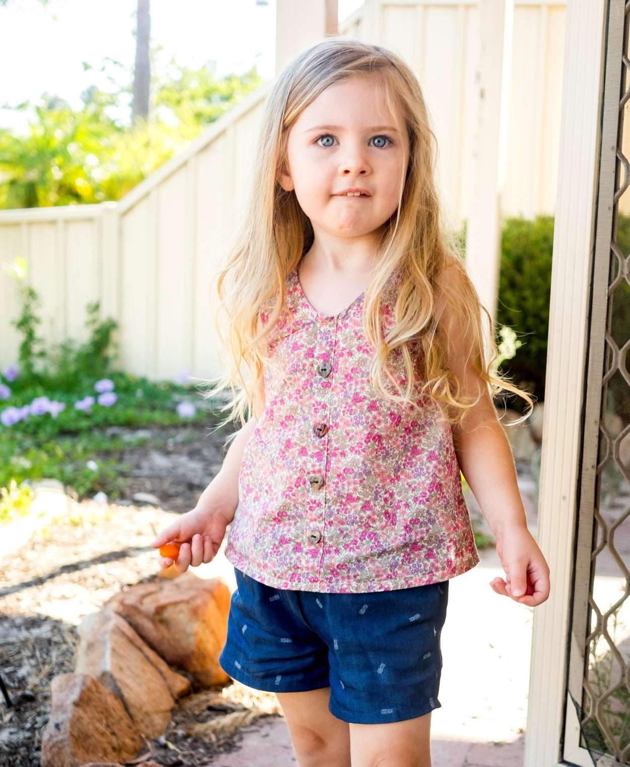 Below the Kōwhai Baby/Child Pai Shorts
