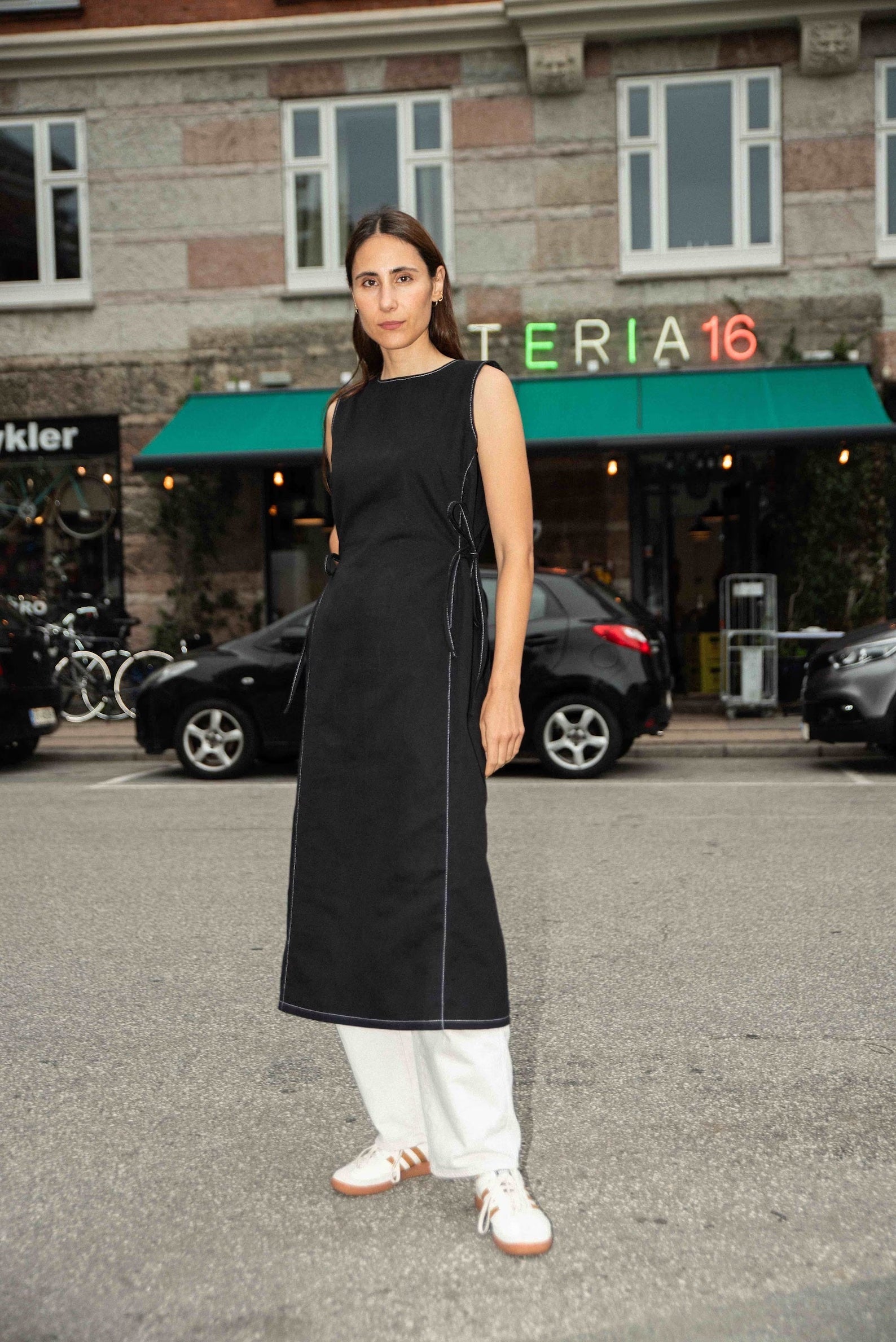 Puff and Pencil Panel Dress The Fold Line Puff and Pencil Panel Dress The Fold Line