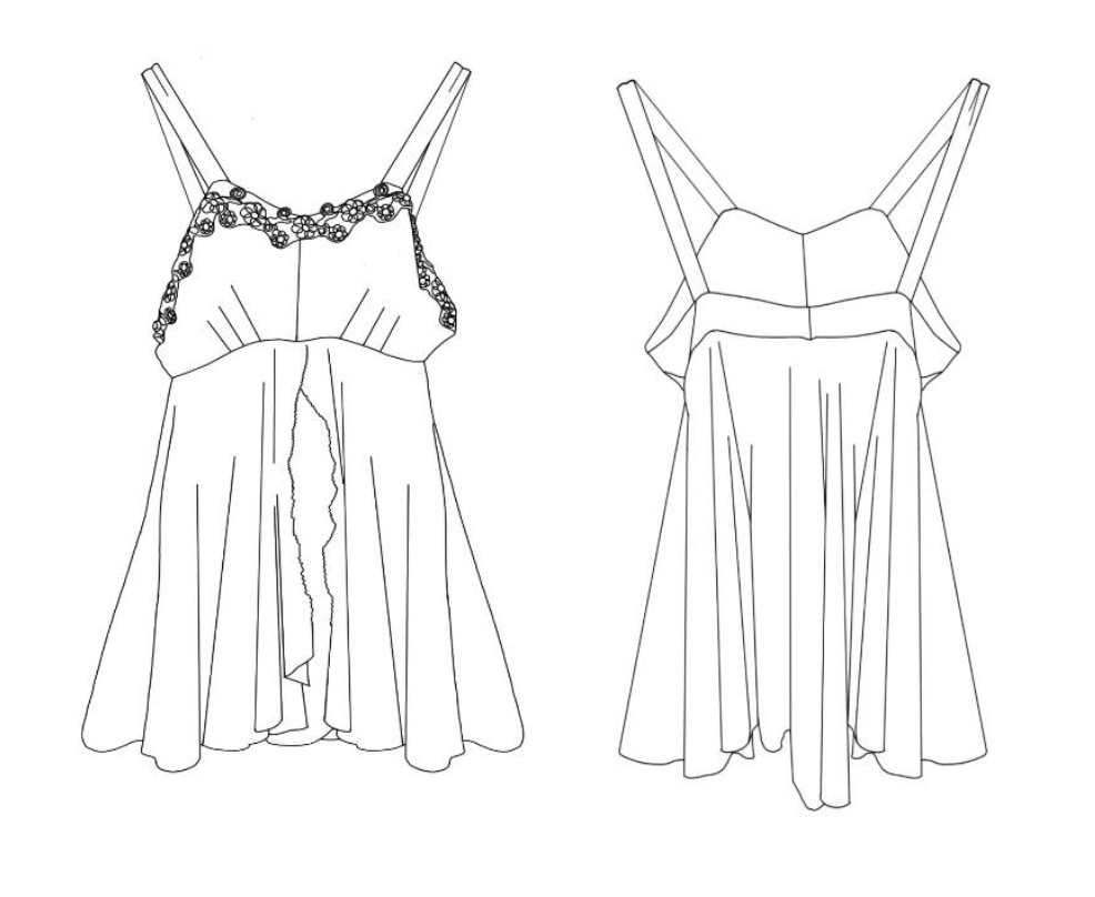 Folkwear 510 Passionflower Lingerie Top
