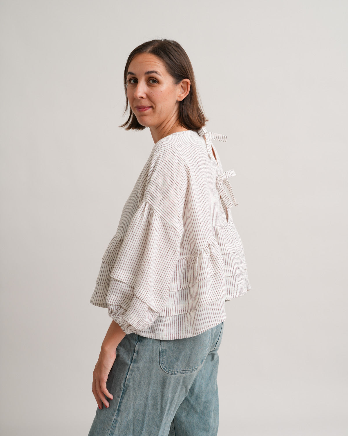 Matchy Matchy Pintuck Poet Blouse