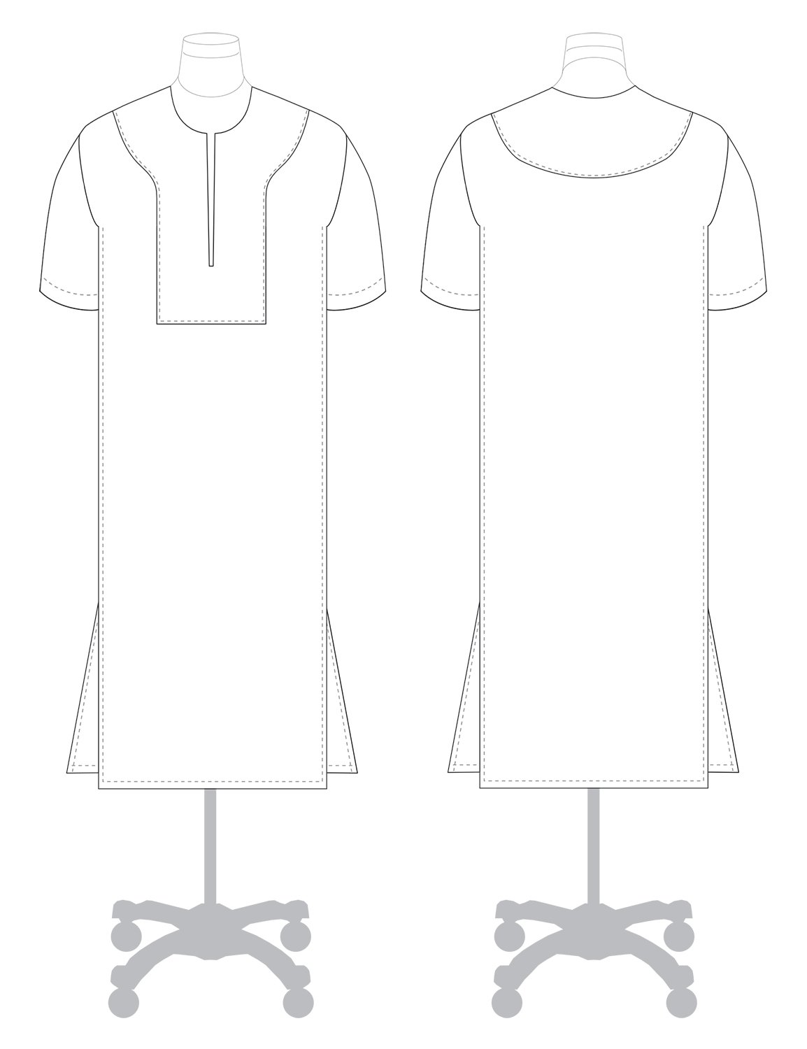 Christine Haynes Unisex Piqué Lounge Tunic