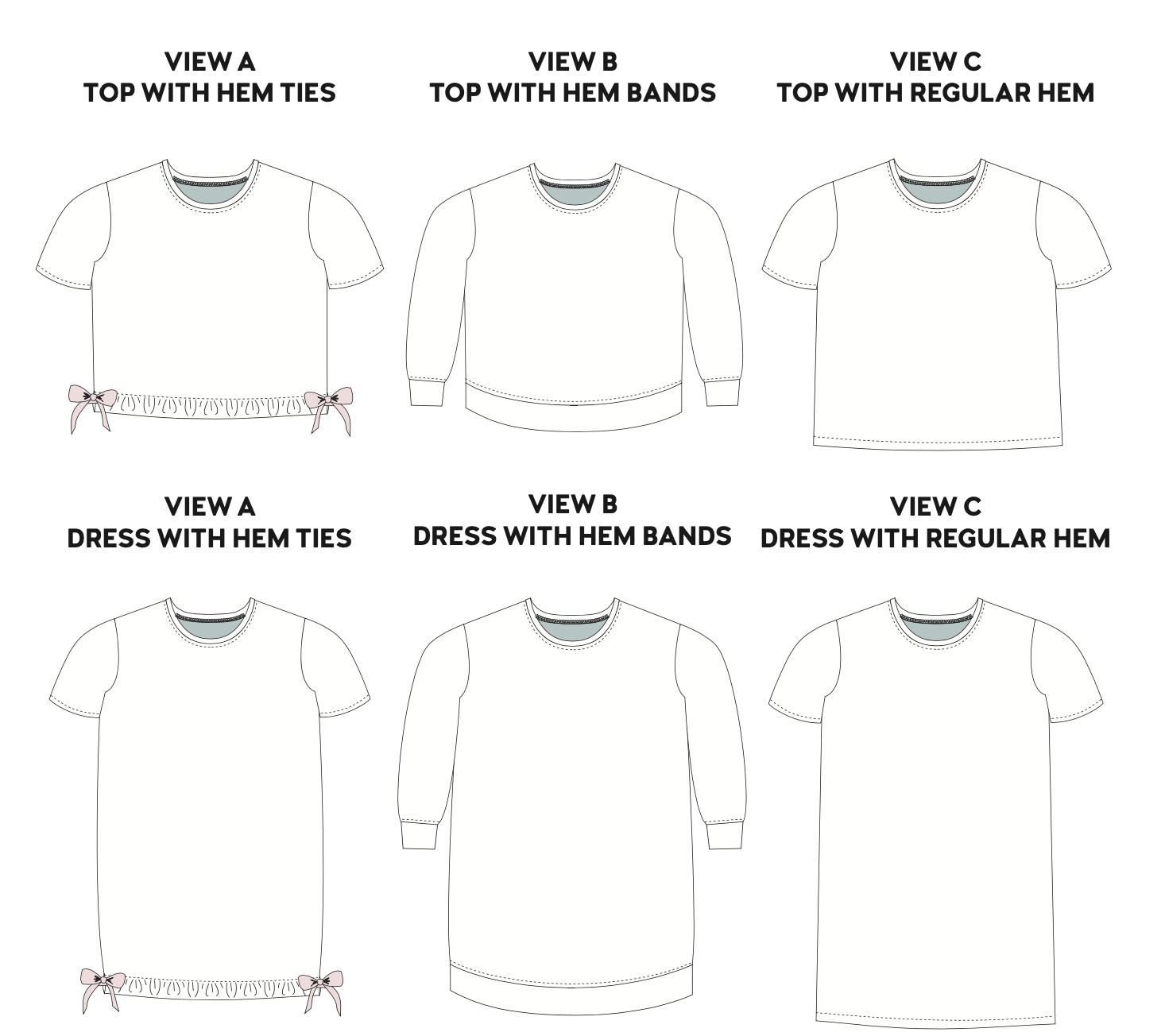 Chalk and Notch Pixie Tee and Dress