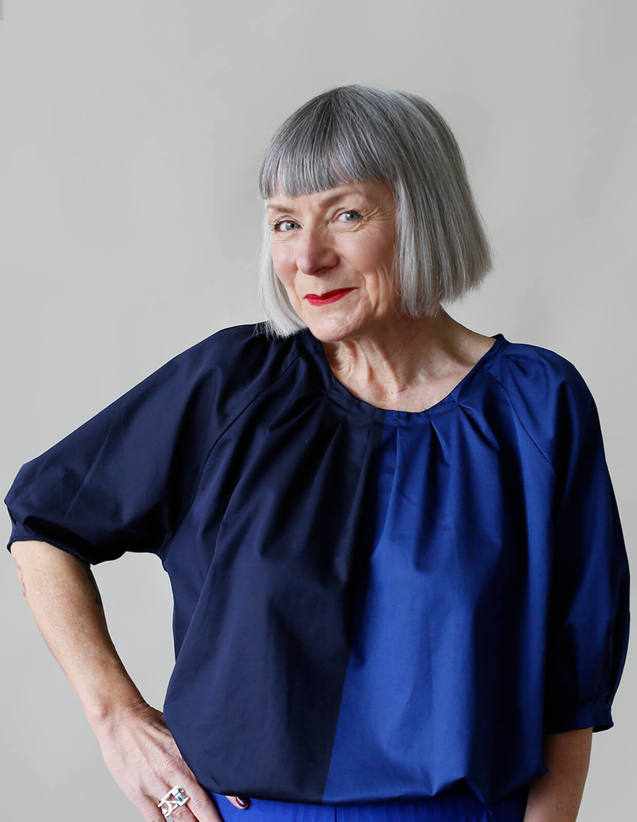 The Maker's Atelier Pleat Neck Blouse