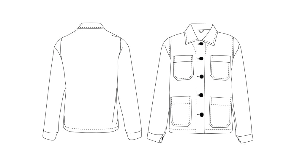 Ready to Sew Child/Teen Prosper Bleu de Travail Jacket