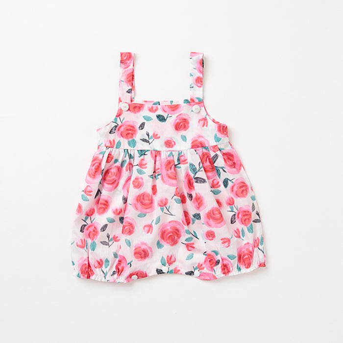 Poppy & Jazz Babies' Raspberry Romper