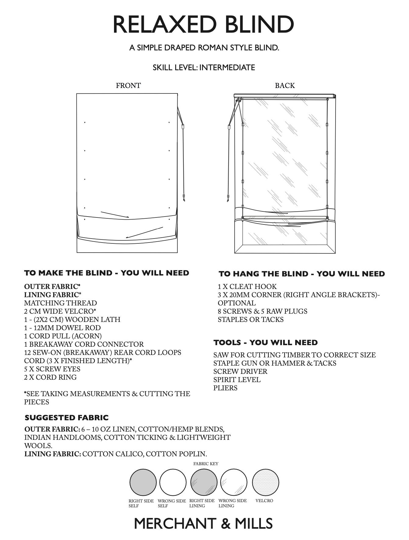 Merchant & Mills Relaxed Blind PDF