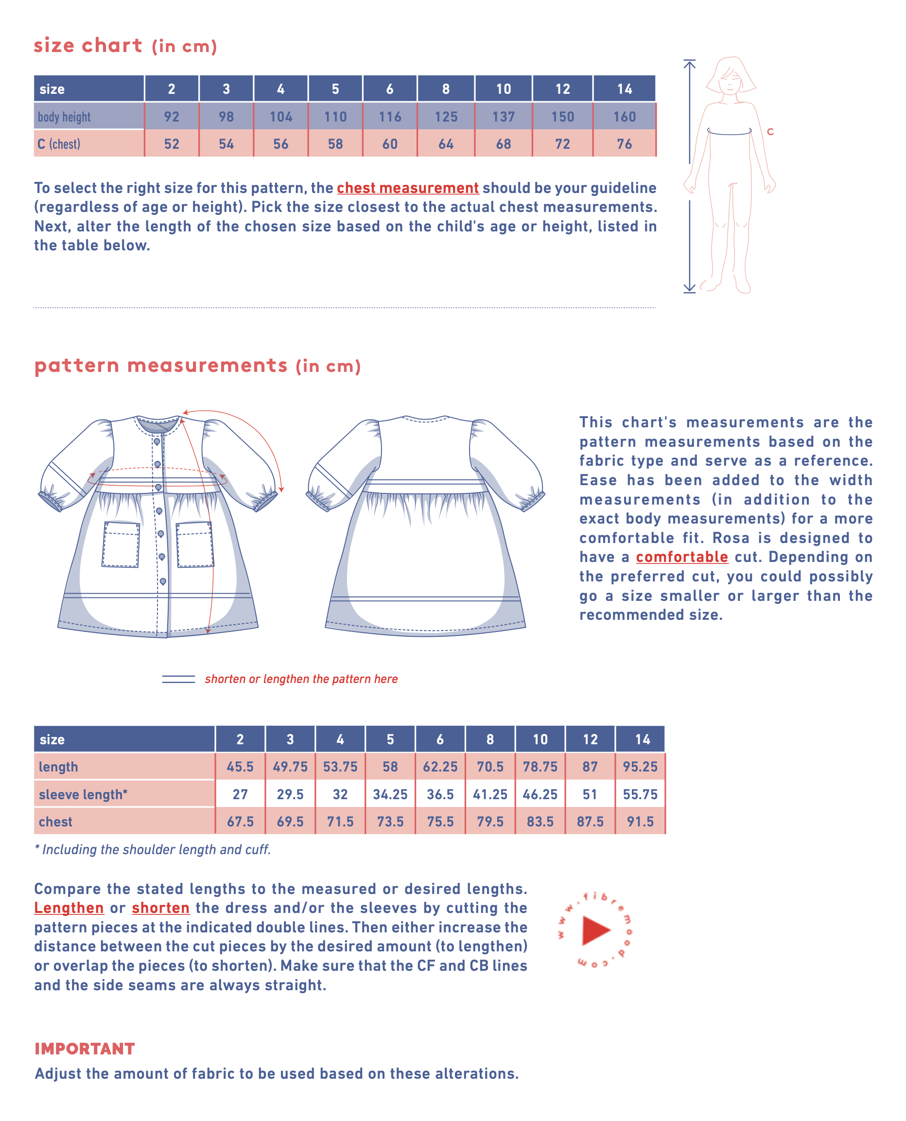 Fibre Mood Child/Teen Rosa Dress