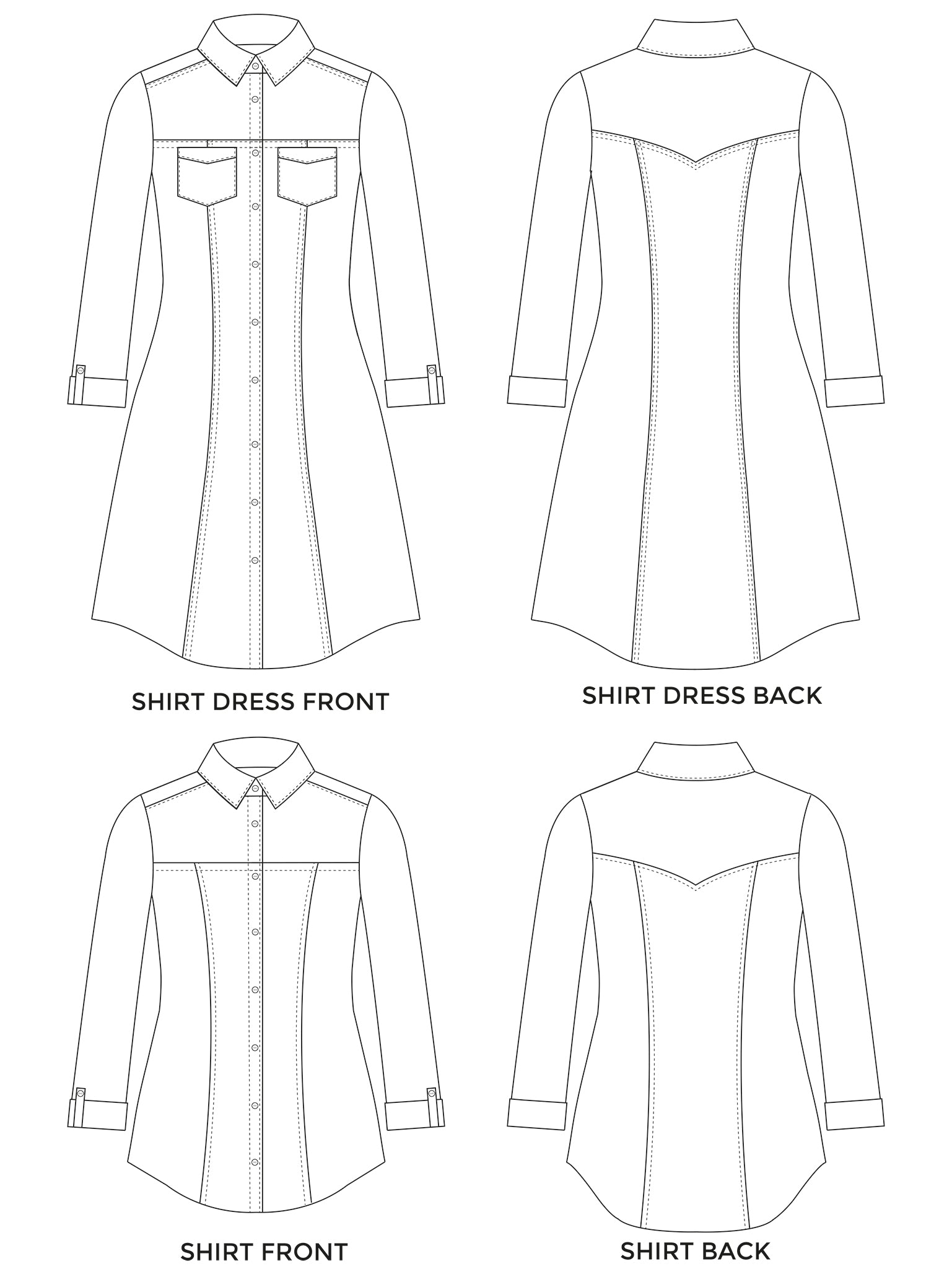 Tilly and the Buttons Rosa Shirt and Shirt Dress