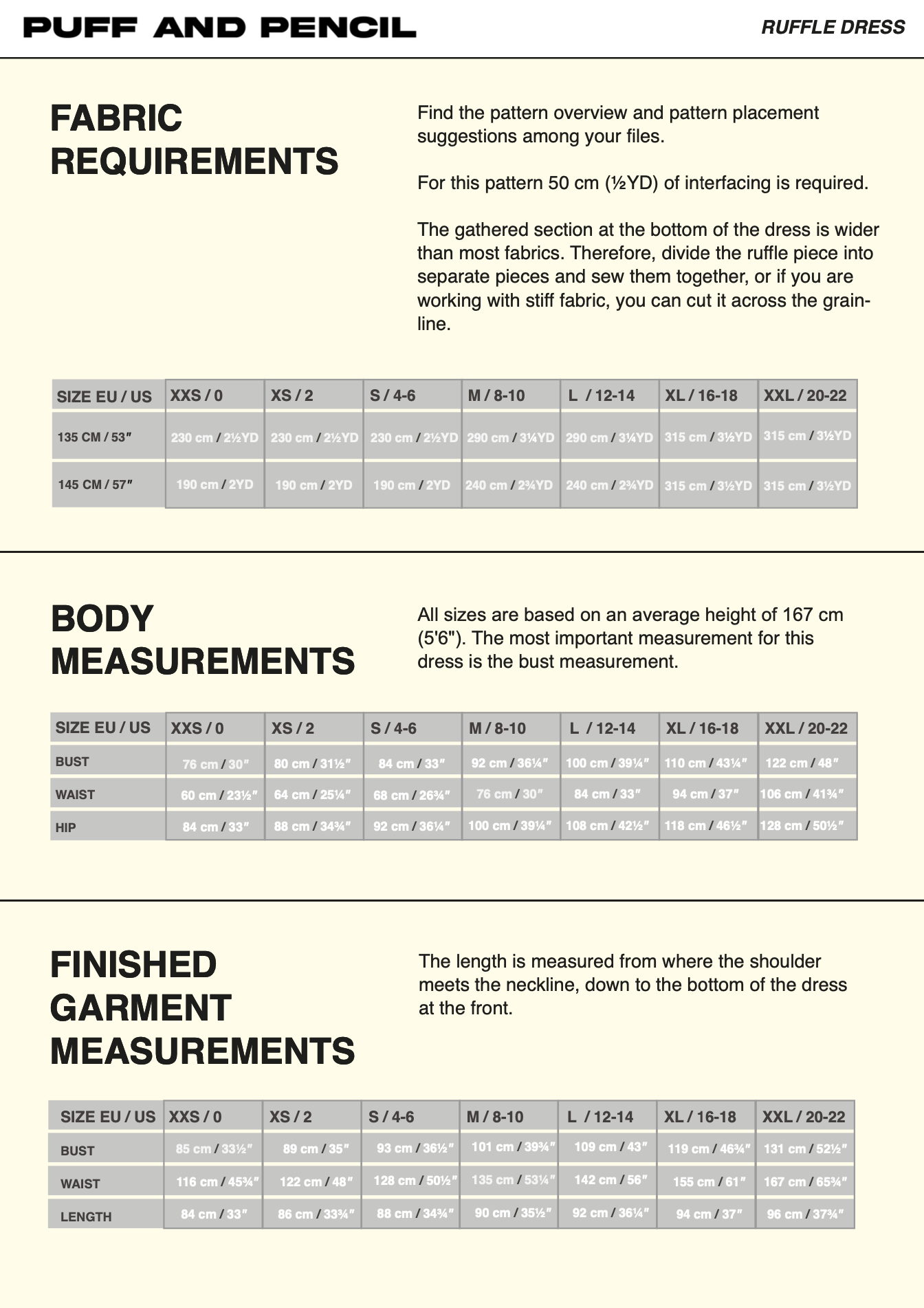 Puff and Pencil Ruffle Dress