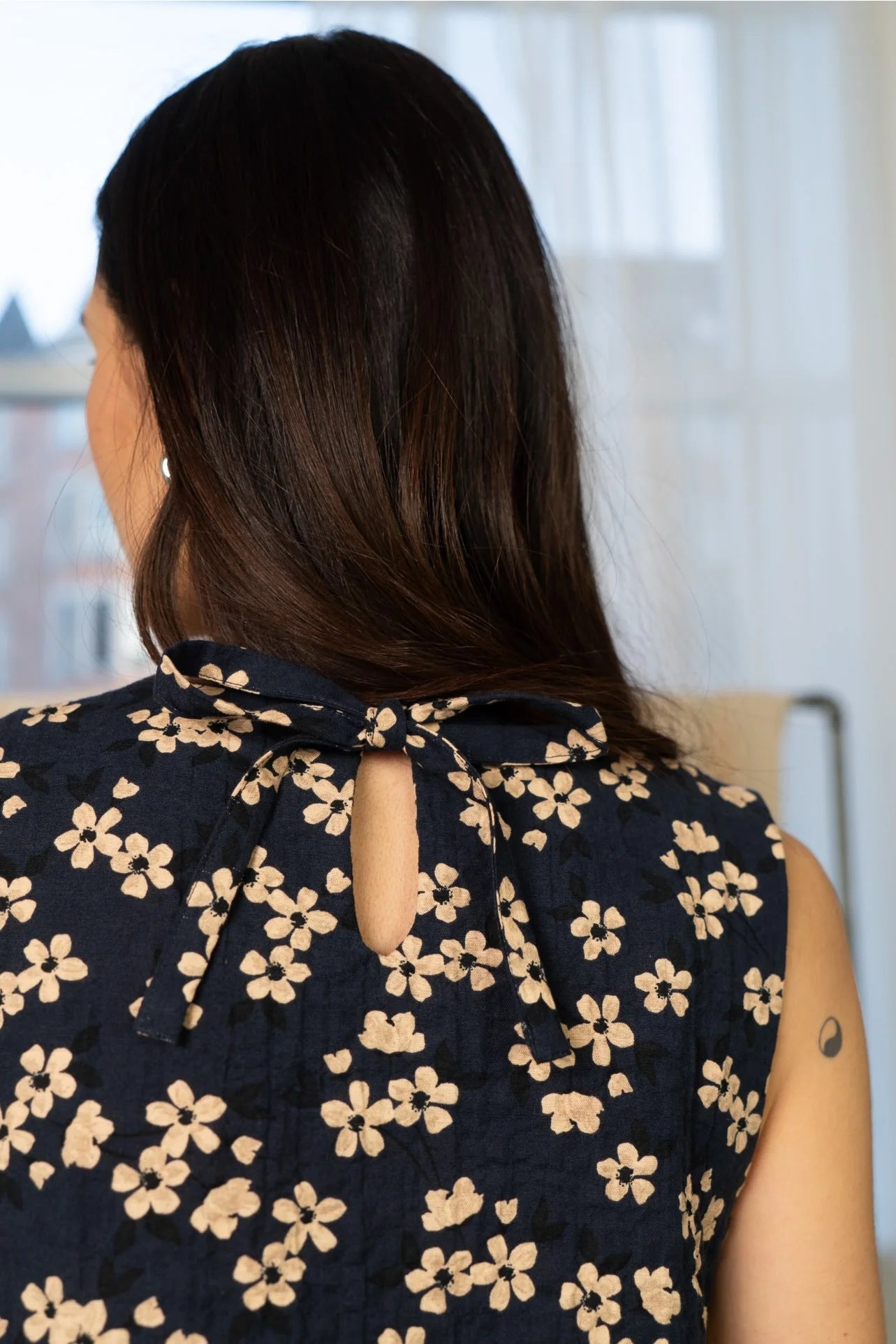 Puff and Pencil Ruffle Dress