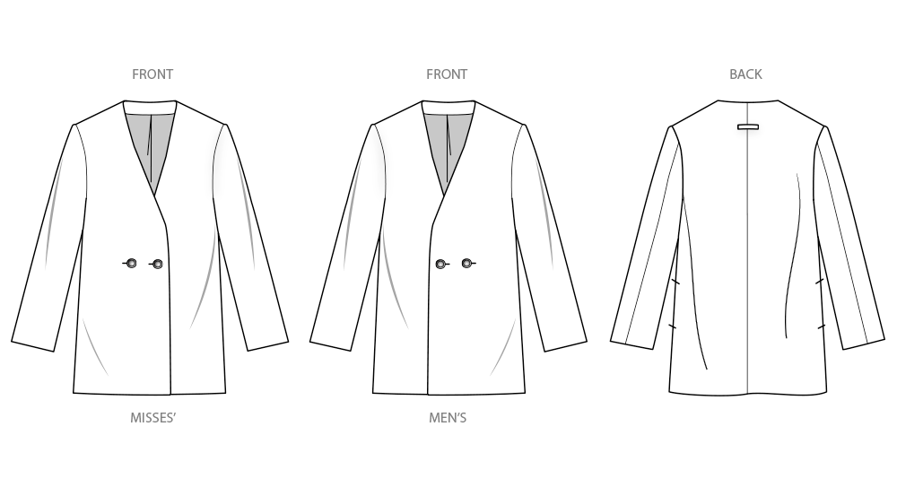 Simplicity Unisex Blazer S3071