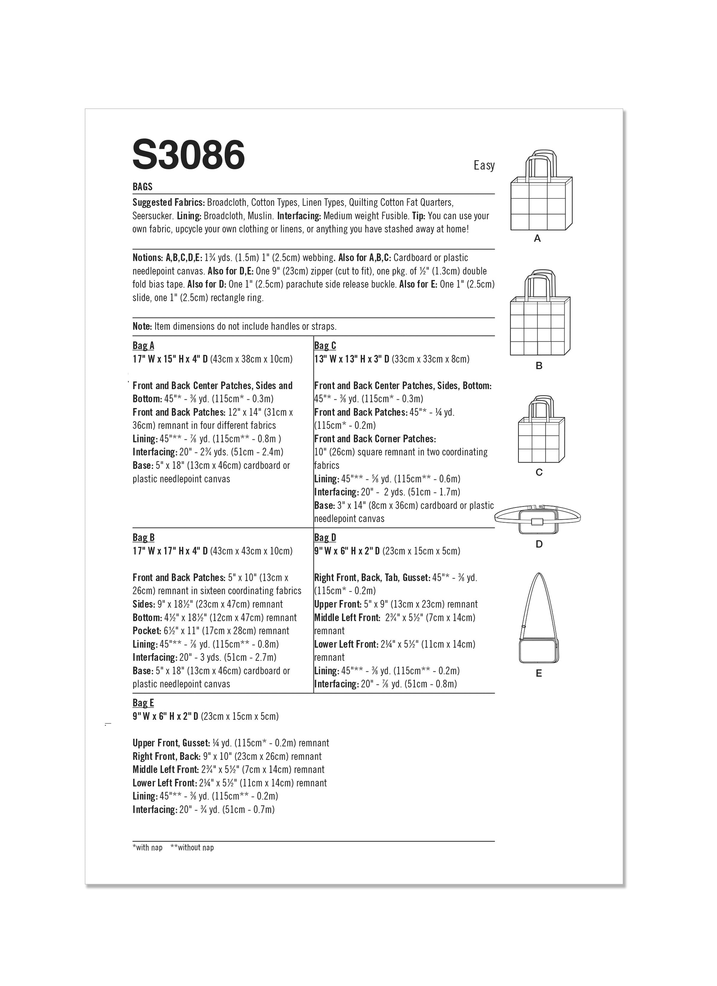 Simplicity Bags S3086