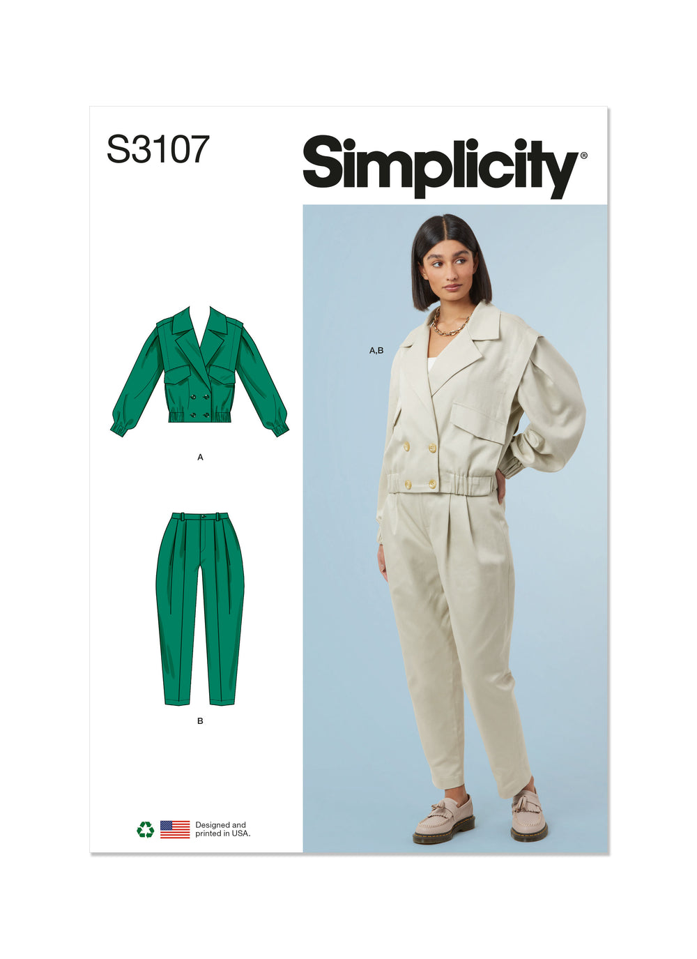 Simplicity Jacket and Trousers S3107
