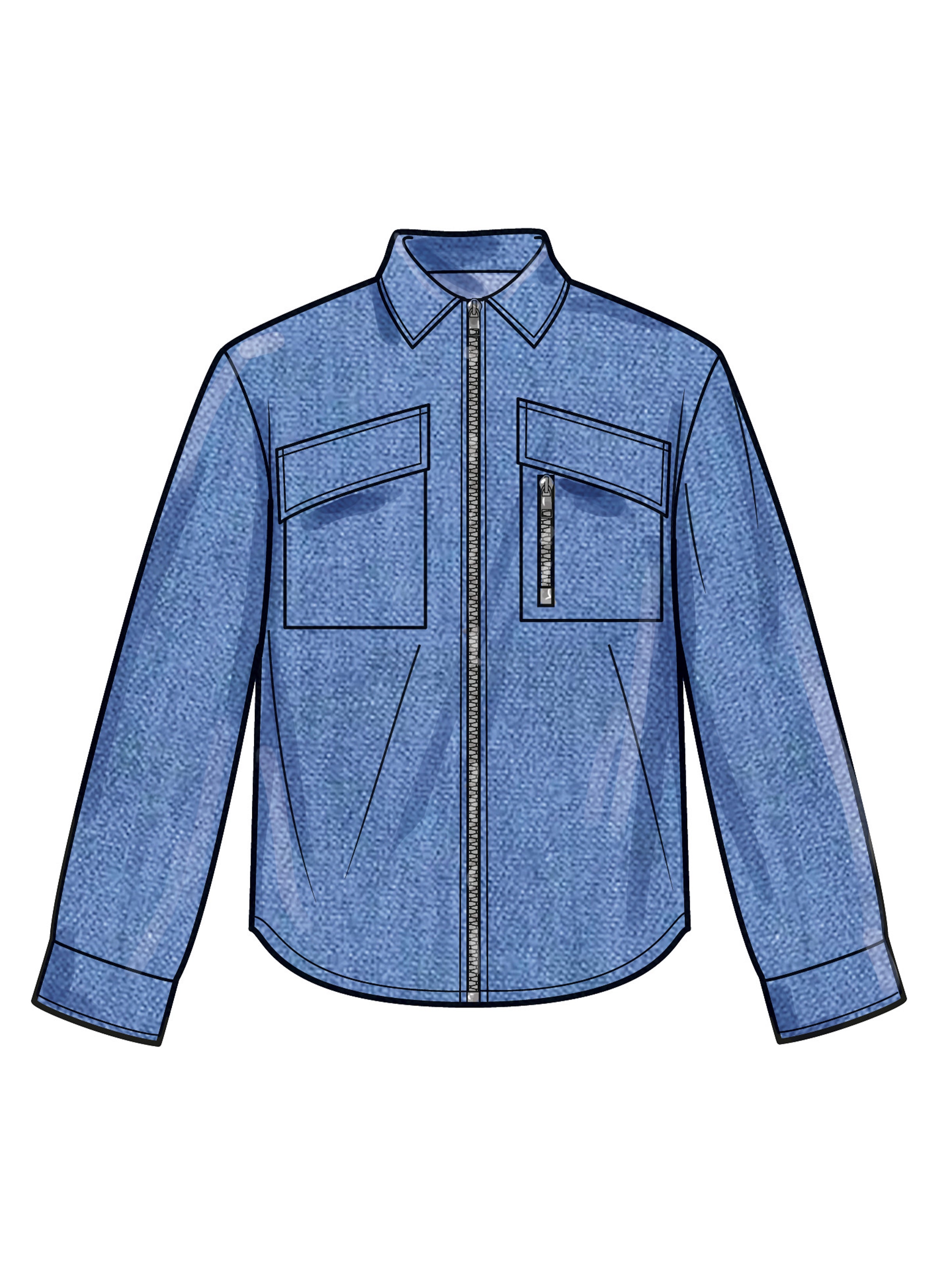 Simplicity Men's Shirts, Shorts and Trousers S3110