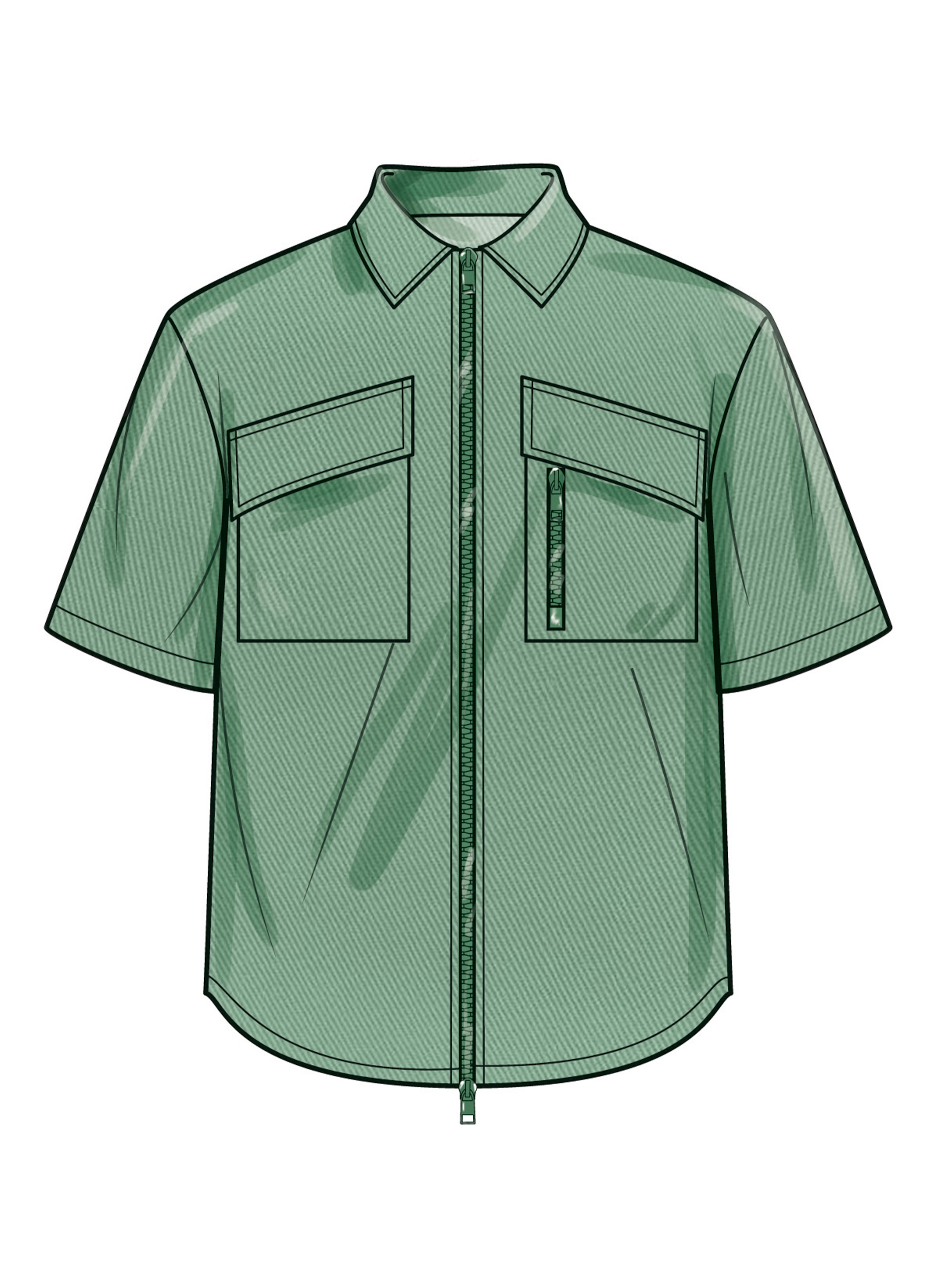 Simplicity Men's Shirts, Shorts and Trousers S3110