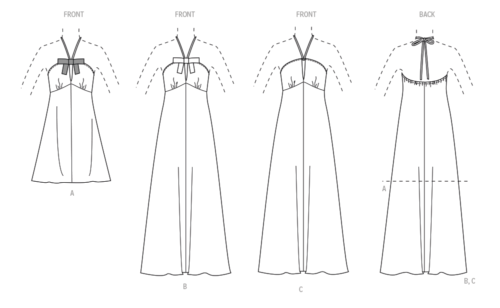 Simplicity Halter Dress S3133