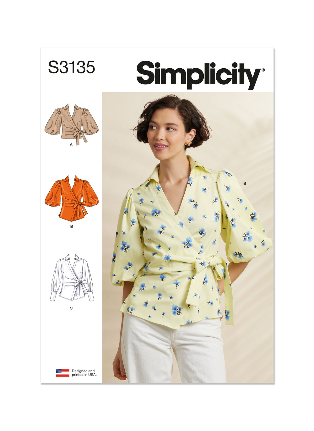 Simplicity Wrap Top S3135