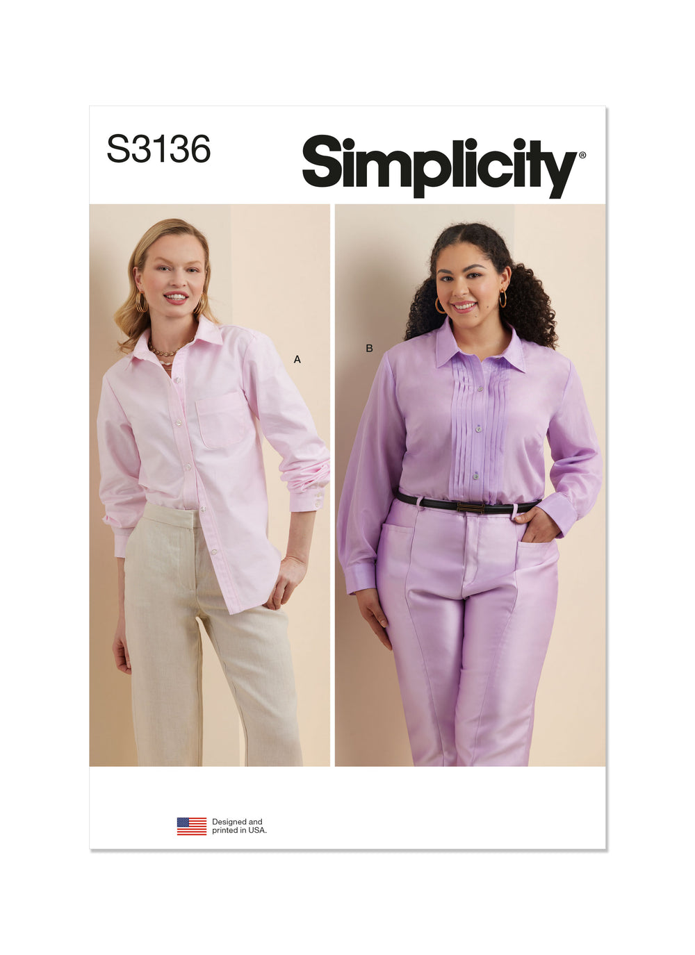 Simplicity Button Up Shirt S3136