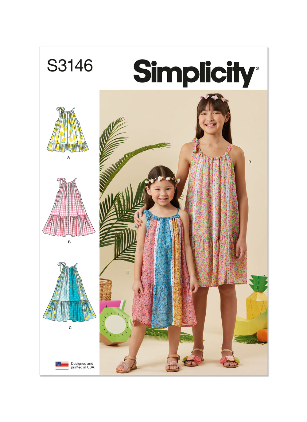 Simplicity Children's and Girls' Dresses S3146
