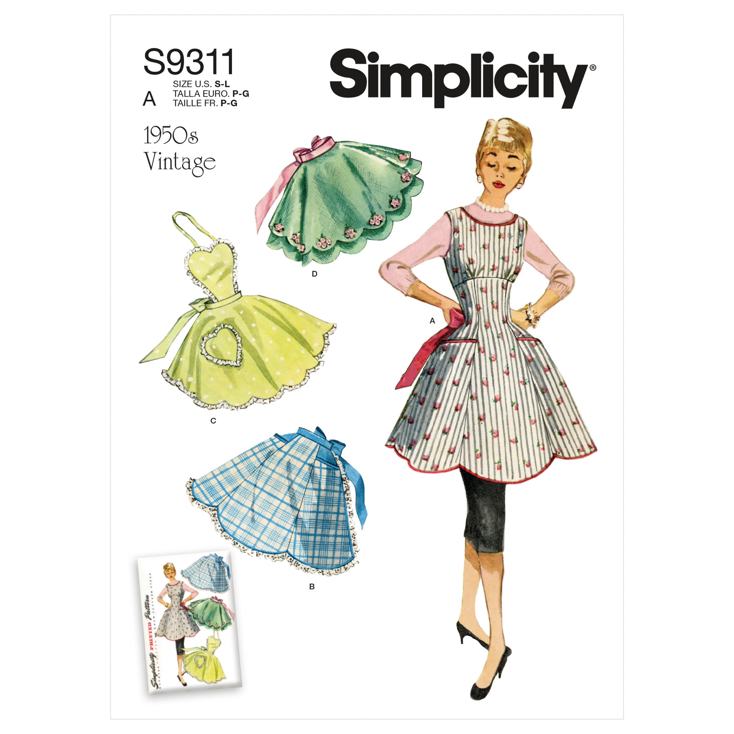 Simplicity Vintage Aprons S9311