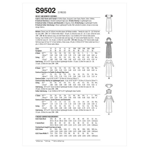 Simplicity Gowns S9502
