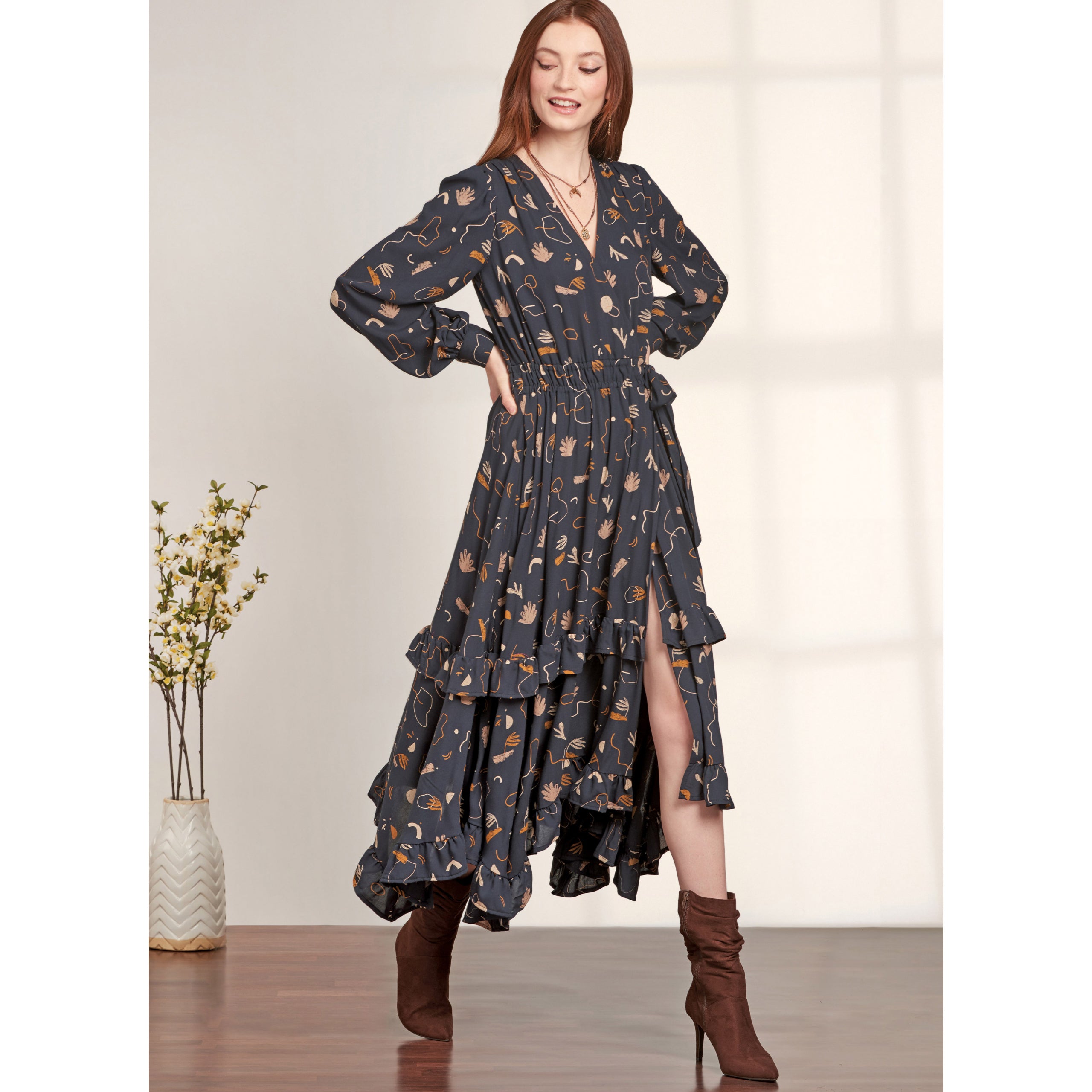 simplicity long sleeve dress pattern Simplicity Wrap Dresses S9639 – The Fold Line